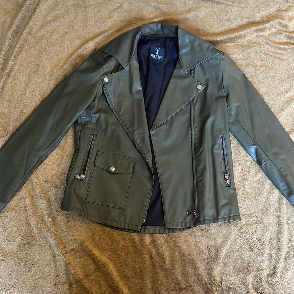 Green Tom’s Ware Leather Jacket